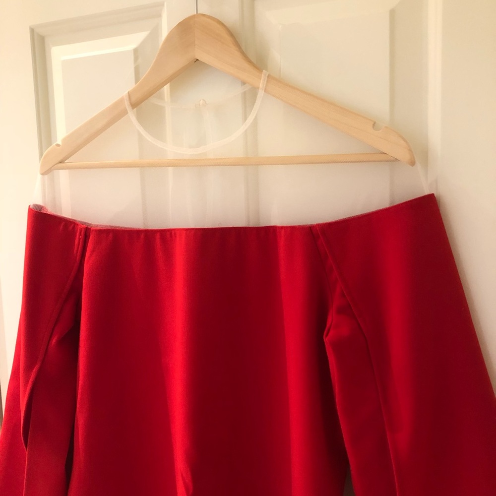 Anne Fontaine Red Cocktail Dress